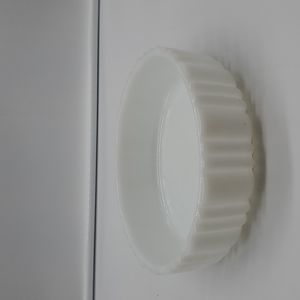Milk glass dish